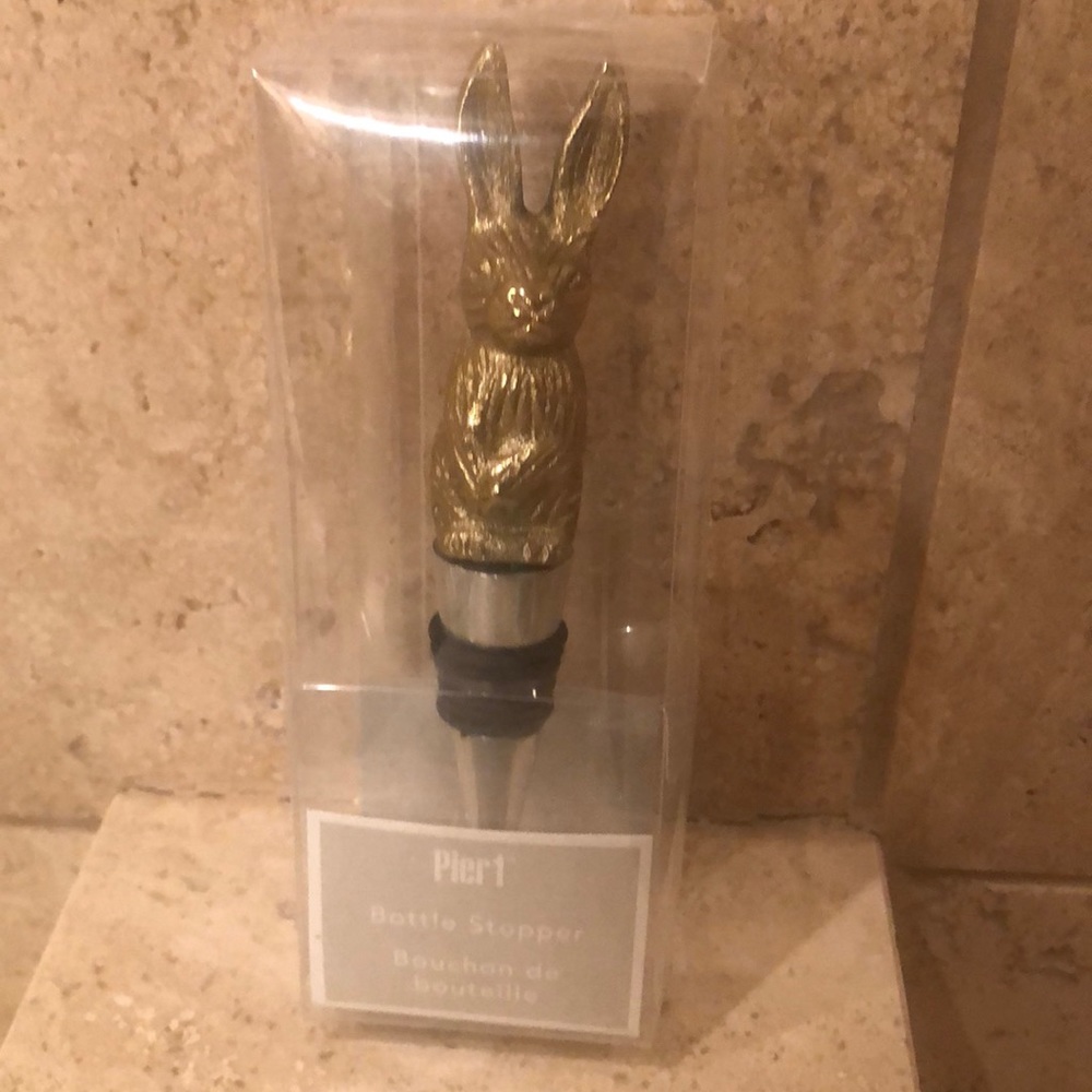 NWT Bunny Bottle Stopper - Picture 1 of 3